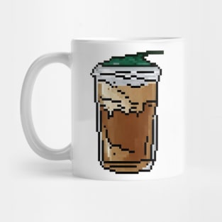 Ice Coffee Pixel Art Vintage Retro Established Mug